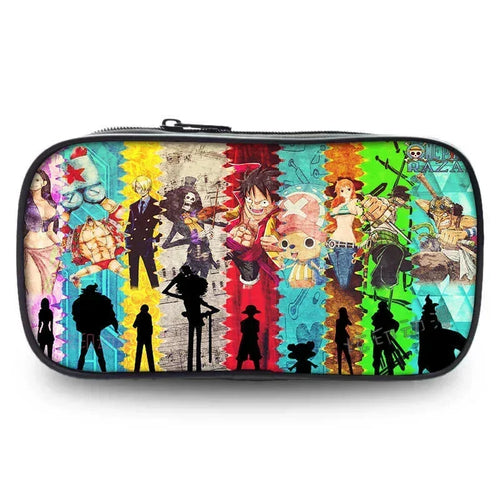 One Piece-etui – bemanning bij kleurrijke zonsondergang