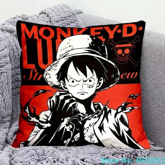 One Piece-kussenhoes - Monkey D. Luffy (Strohoed)