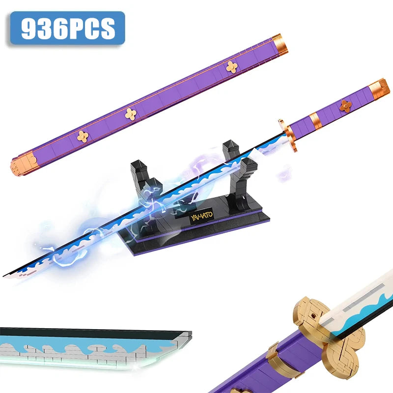 One Piece-zwaard - Zoro’s Shusui-katana (Maquette van 936 onderdelen)