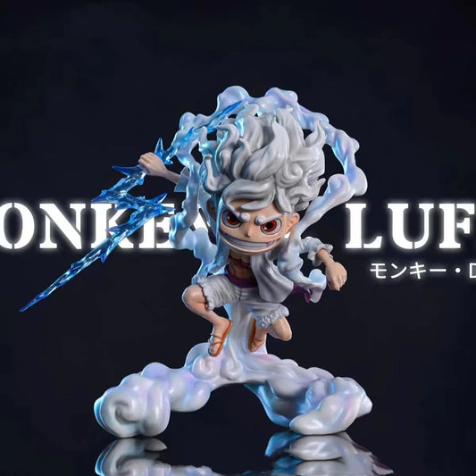 One Piece-beeldje - Monkey D. Luffy Gear 5 Nika (rookeffect)
