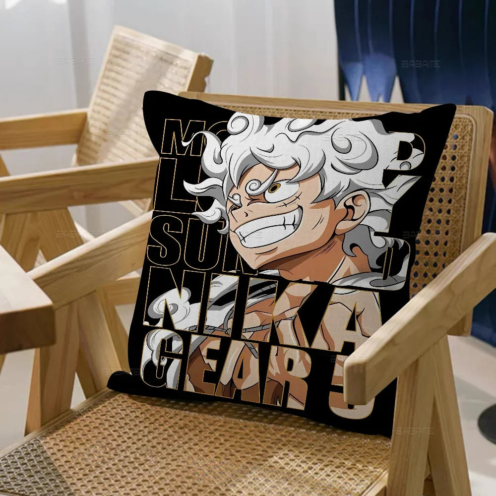 One Piece-kussensloop – Monkey D. Luffy Gear 5 Nika
