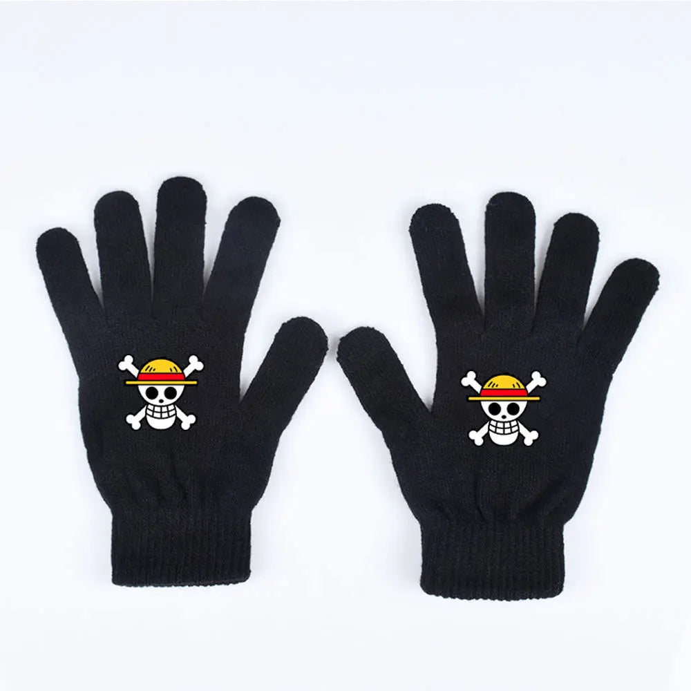One Piece-handschoenen – Luffy met strohoed en schedel