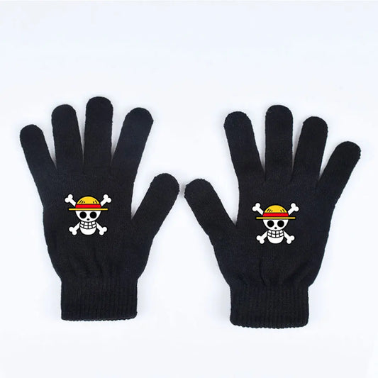 One Piece-handschoenen – Luffy met strohoed en schedel