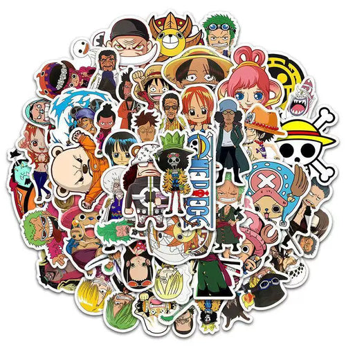 Set van 50 One Piece-stickers - Vinylstickers voor personalisatie