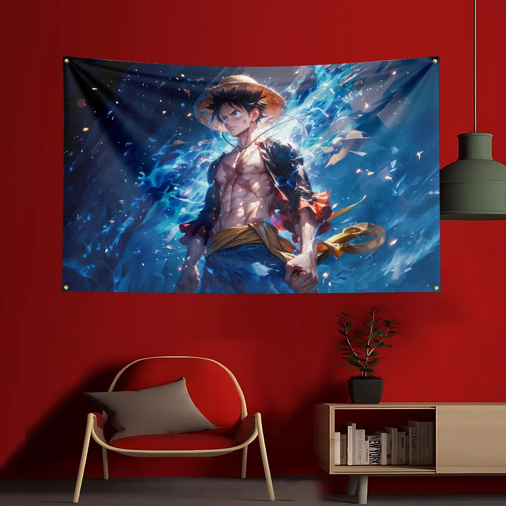 One Piece-tapijt - Monkey D. Luffy Gear 5 (Nika-gevecht)