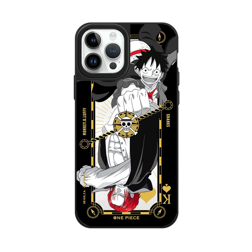 One Piece-iPhonehoesje – Gouden illustratie van Monkey D. Luffy