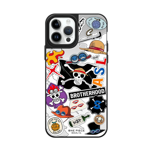 One Piece iPhone-hoesje – Veelkleurige mangacollage