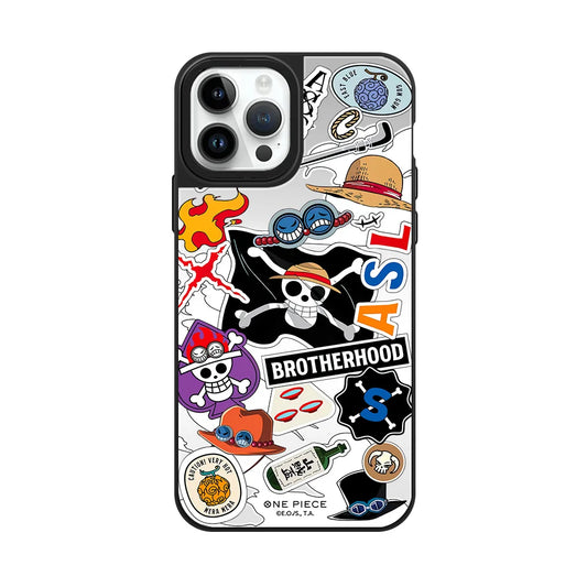 One Piece iPhone-hoesje – Veelkleurige mangacollage