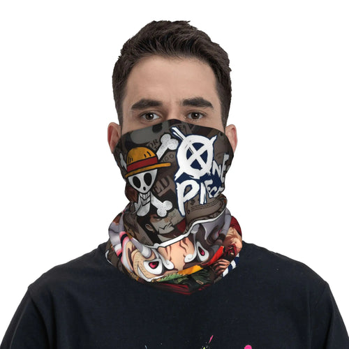 One Piece-bandana - Logo's zwart-wit