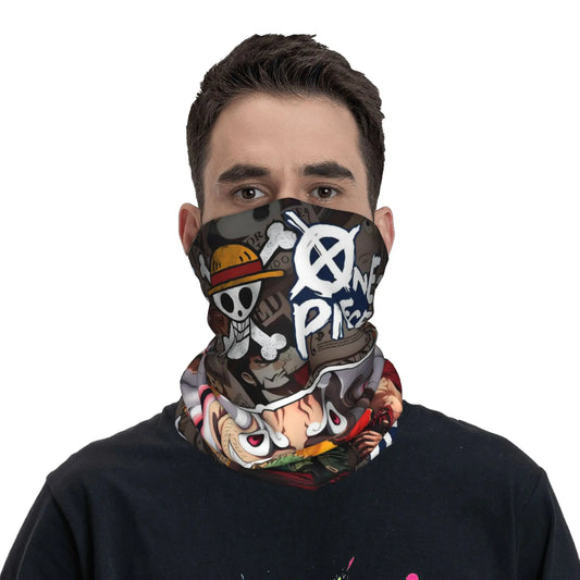 One Piece-bandana - Logo's zwart-wit