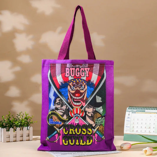 One Piece-tote bag – Buggy de Clown, kleurrijke poster