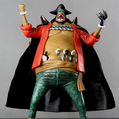 One Piece-beeld - Zwartbaard (gevechtsdetails & zwarte mantel)
