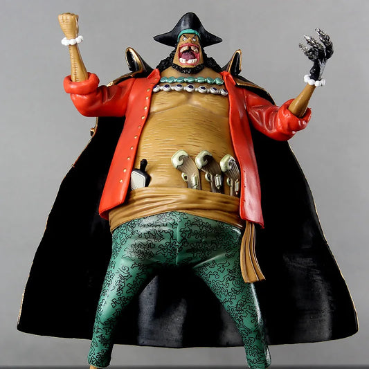 One Piece-beeld - Zwartbaard (gevechtsdetails & zwarte mantel)