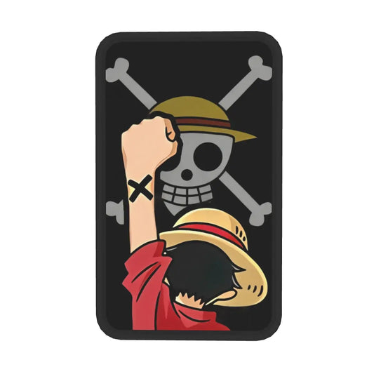 One Piece-armsteunhoes - Jolly Roger-logo van Luffy (minimalistisch design)