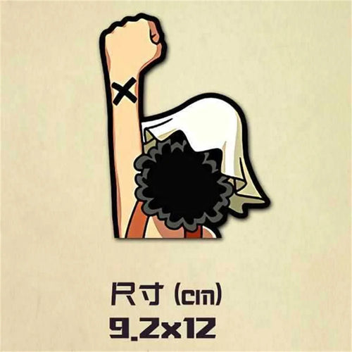 One Piece-sticker - Hand van Nico Robin met kersenbloesem (9.2x12cm)