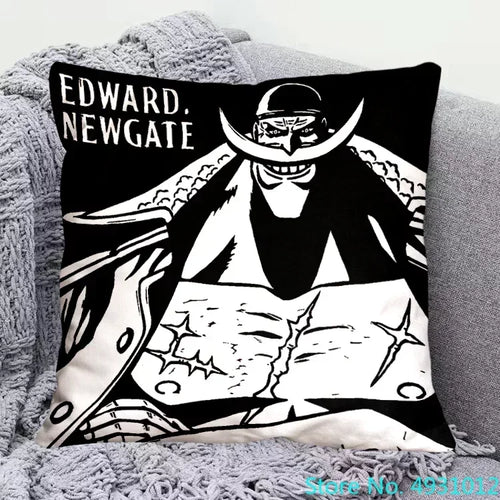 One Piece-kussenhoes - Edward Newgate (Witbaard)
