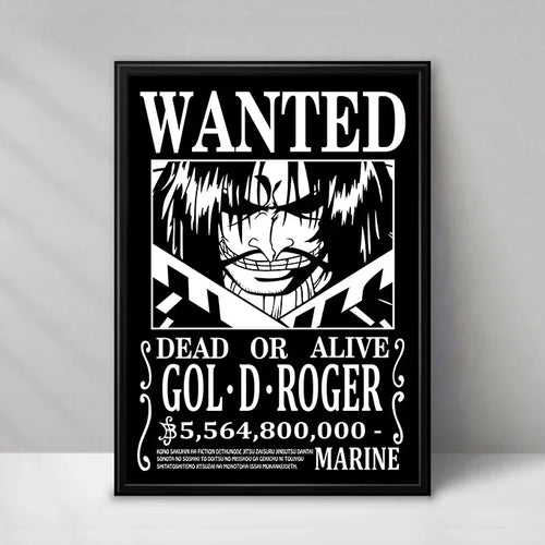 One Piece Wanted-poster - Gol D. Roger (Koning van de Piraten)