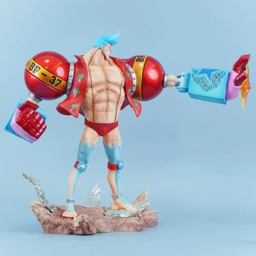 One Piece-standbeeld - Franky Shogun „Iron Pirate” (Actionfiguur 28.5cm)
