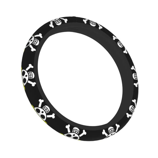Stuurhoes voor auto One Piece – Grafische zwarte piratenschedels