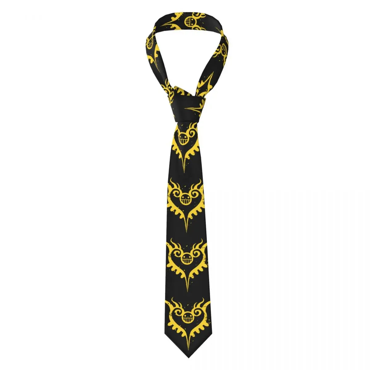 One Piece-stropdas – Geel piratenpatroon