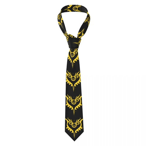 One Piece-stropdas – Geel piratenpatroon