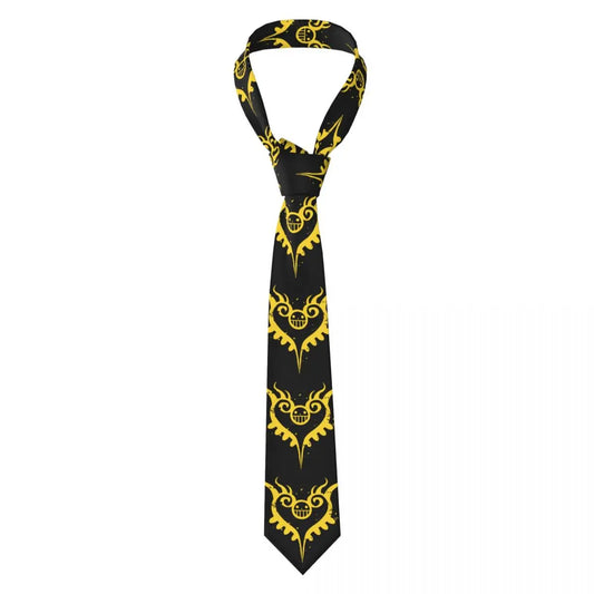 One Piece-stropdas – Geel piratenpatroon