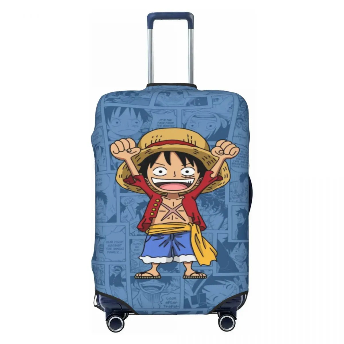 One Piece-kofferhoes - glimlachende Luffy in avonturenmodus