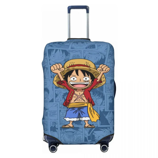 One Piece-kofferhoes - glimlachende Luffy in avonturenmodus