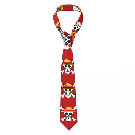 One Piece-stropdas – Rode Skull Pirate