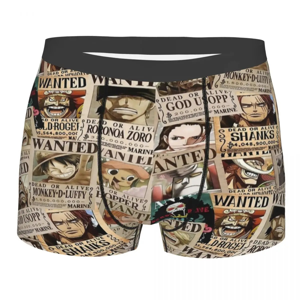 One Piece-boxershort - Vintage Wanted-poster