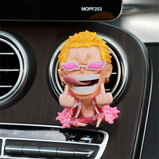 One Piece-autoaccessoire - Doflamingo-figuur voor het ventilatierooster