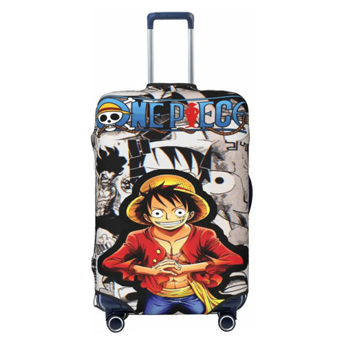 One Piece-kofferhoes - collage van mangascènes en Luffy