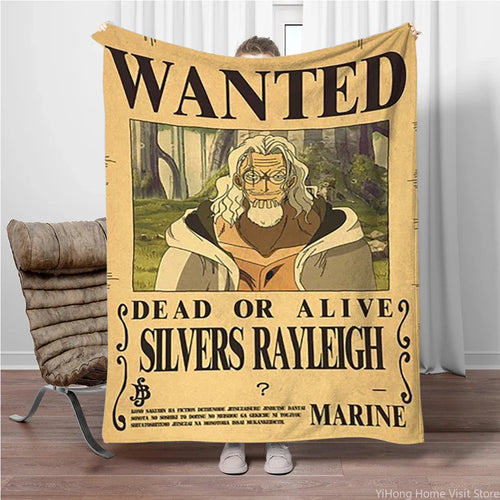 One Piece Wanted-deken - Silvers Rayleigh (de Duistere Koning)