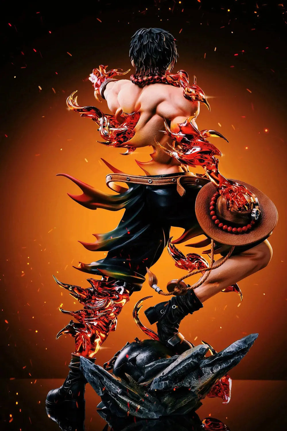 One Piece-beeld - Portgas D. Ace (intense vlammeneffecten)
