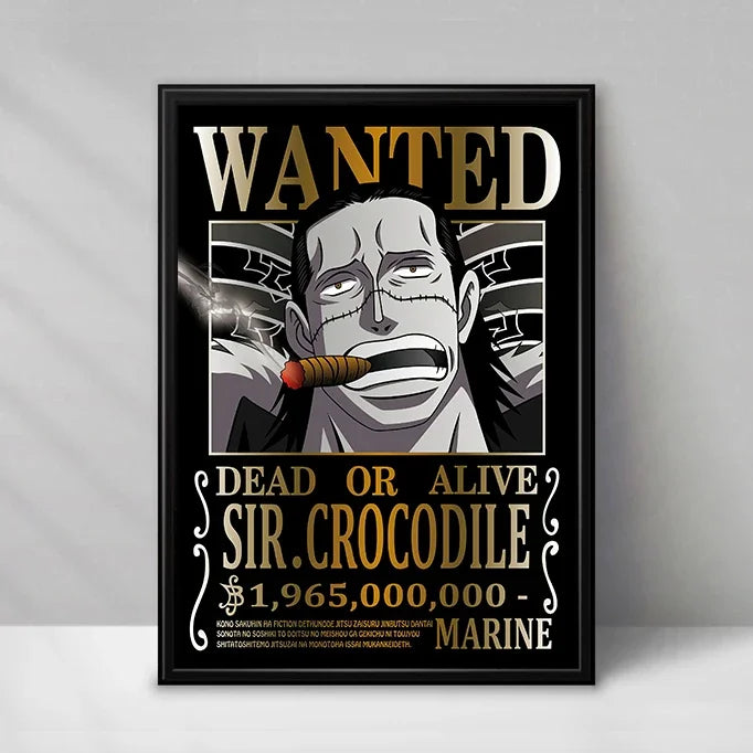 One Piece Wanted-poster - Sir Crocodile (Baroque Works)