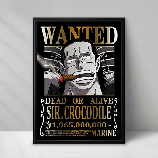 One Piece Wanted-poster - Sir Crocodile (Baroque Works)