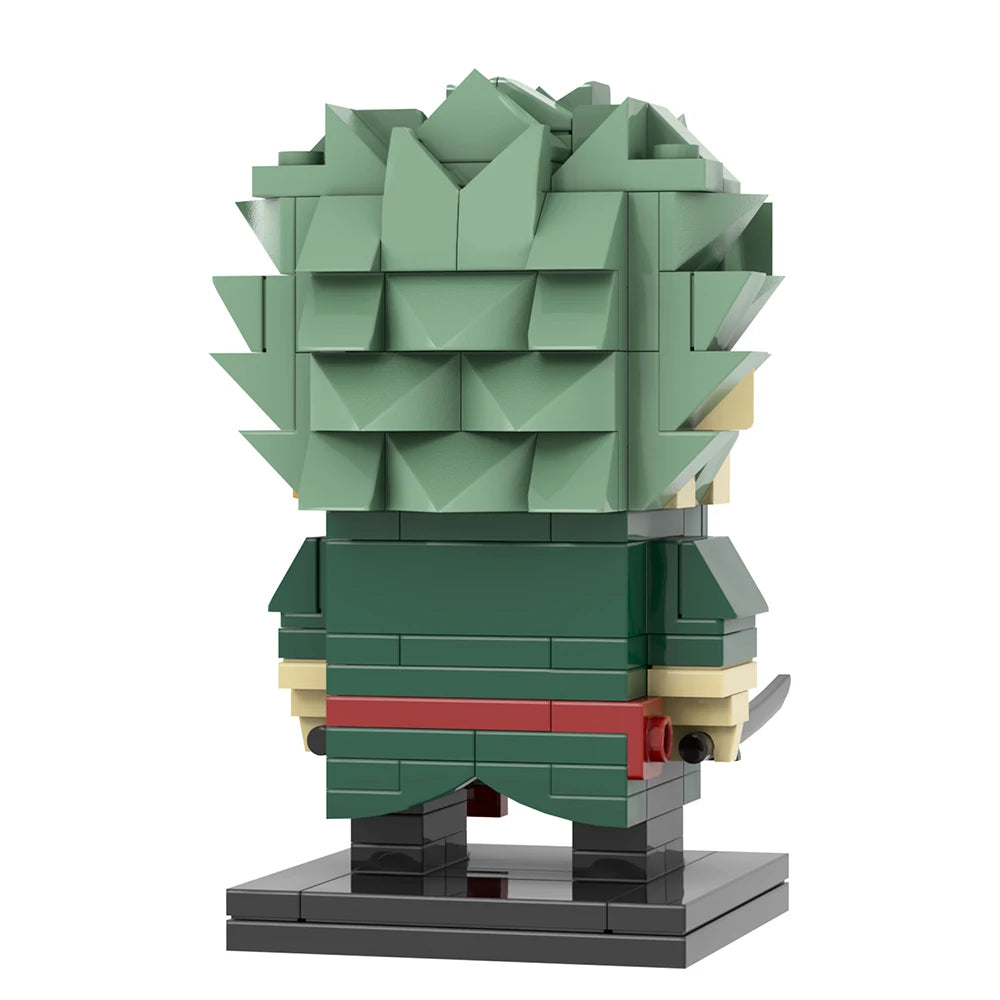 Lego One Piece-figuur - Roronoa Zoro (blokstijl)