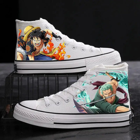 One Piece-sneakers - Luffy & Zoro canvas