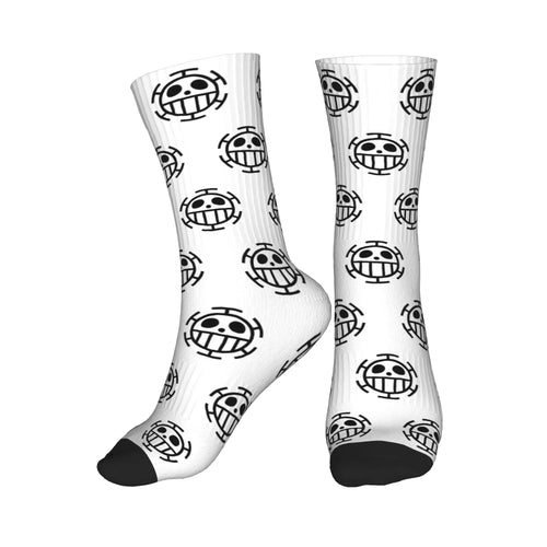 One Piece-sokken - Eenvoudig wit doodshoofd