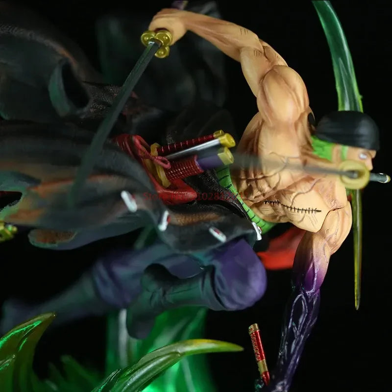 One Piece-figuur - Roronoa Zoro Ashura (groen snijeffect)