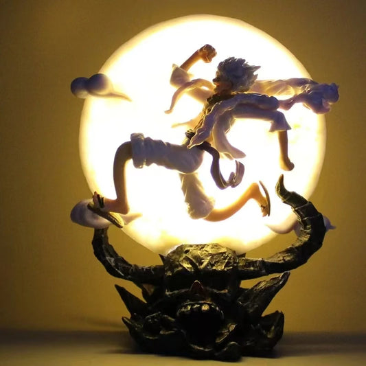One Piece-figuur - Monkey D. Luffy Gear 5 Nika (op een wolk - 14cm)