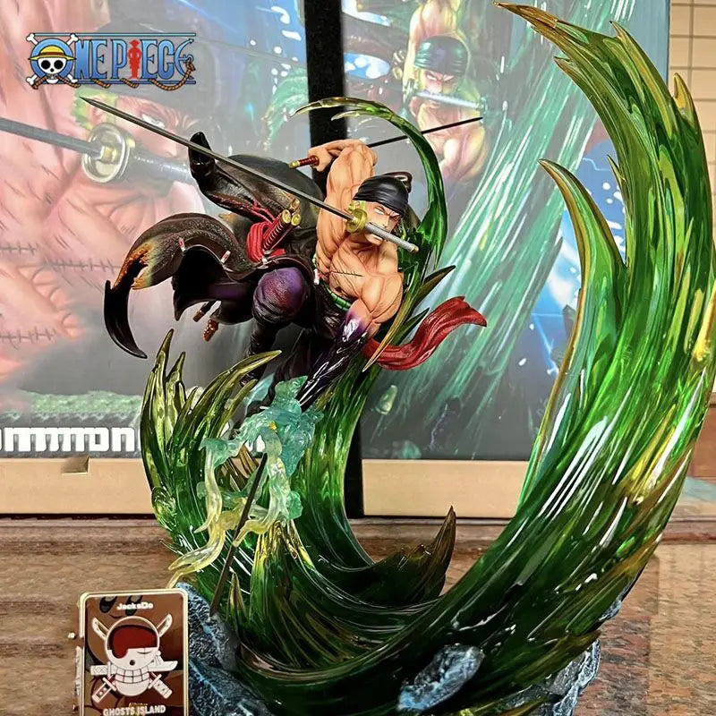 One Piece-figuur - Roronoa Zoro Ashura (groen snijeffect)
