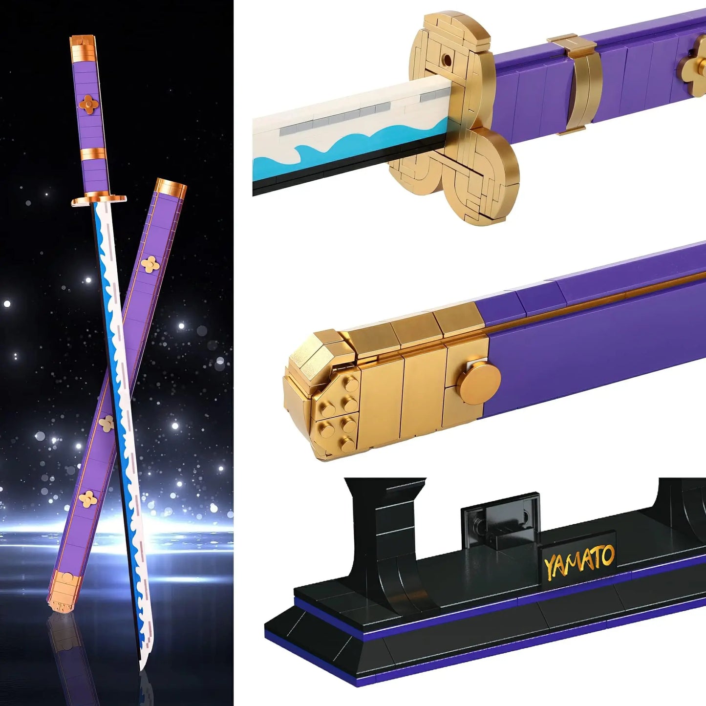 One Piece-zwaard - Zoro’s Shusui-katana (Maquette van 936 onderdelen)