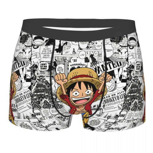 Boxershort - Luffy Manga zwart-wit