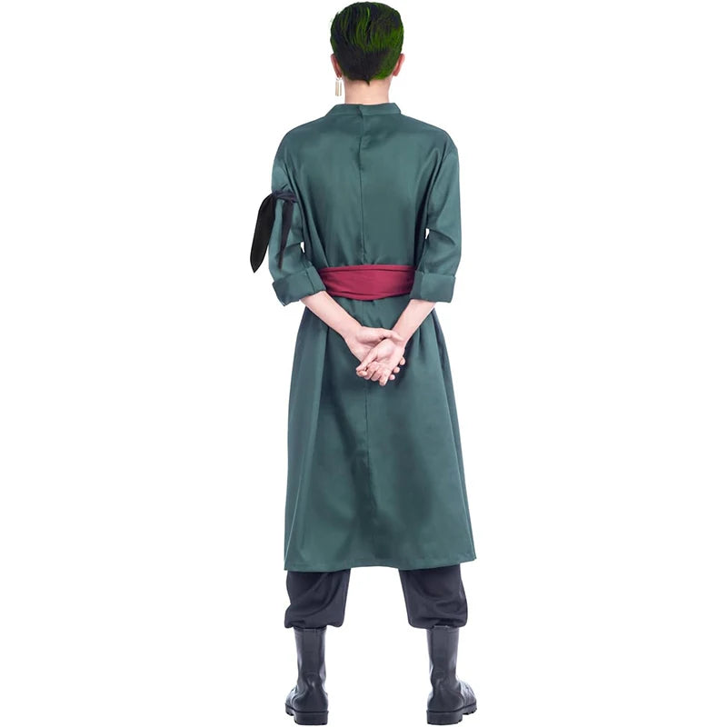One Piece-kostuum - Volwassenenoutfit Roronoa Zoro (Wano Kuni-stijl)