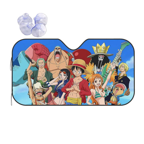 One Piece-autozonnescherm - De Strohoeden aan de horizon
