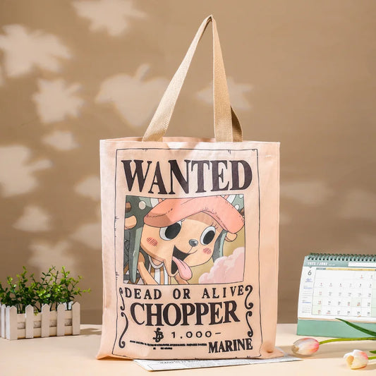 One Piece-tote bag – gezocht-poster van de schattige Tony Tony Chopper