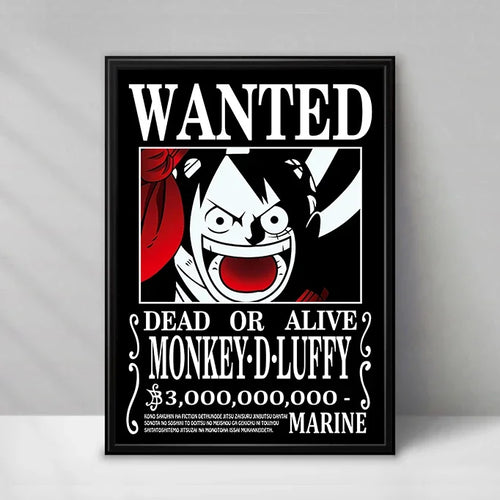 One Piece Wanted-poster - Monkey D. Luffy Gear 5 (holografisch effect)