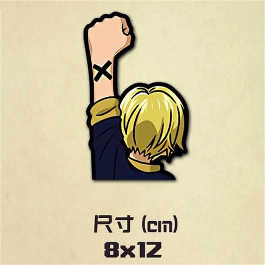 One Piece-sticker - Sanji's hand met sigaret (8x12cm)