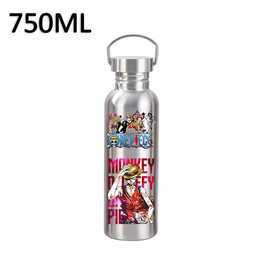 One Piece-drinkfles 750ml – Luffy en de crew in kleurrijke uitvoering